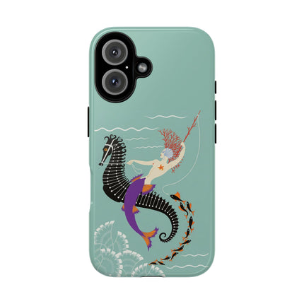 Mermaid on Seahorse Phone Case – Mythic Ocean Grace