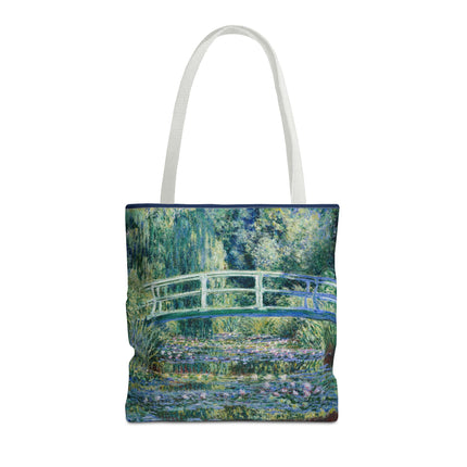 Water Lilies and Japanese Bridge by Claude Monet Tote Bag (AOP)