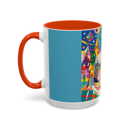 🎀✨ The Christmas Court Of Joy Colorful Mug – Art Deco Holiday Fantasy