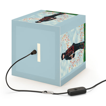 Elegance in Autumn Light Cube Lamp