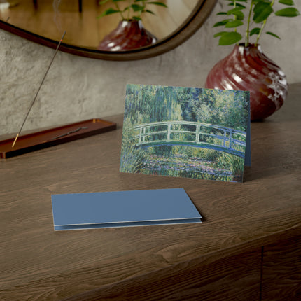 Water Lilies and Japanese Bridge by Claude Monet Greeting Cards (1, 10, 30, and 50pcs)