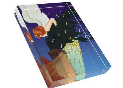 The Christmas Angel Acrylic Art Block