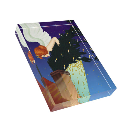 The Christmas Angel Acrylic Art Block