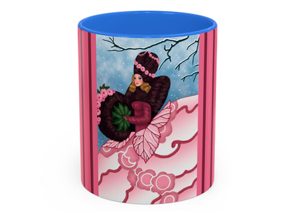 Winter Rose Empress Colorful Mugs (11oz, 15oz)