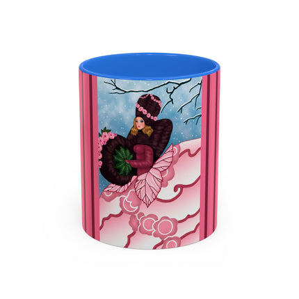 Winter Rose Empress Colorful Mugs (11oz, 15oz)