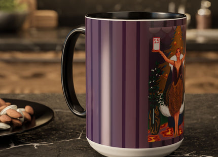 Countdown to Christmas Elegance Colorful Mugs (11oz, 15oz)