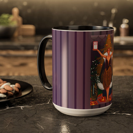 Countdown to Christmas Elegance Colorful Mugs (11oz, 15oz)