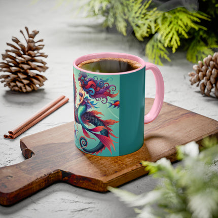 Mermaid & Sea Dragon Mug – Ocean Guardian & Mythic Beauty