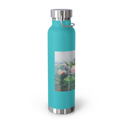 Water Lilies by Karl Hagemeister Copper Vacuum Insulated Bottle, 22oz