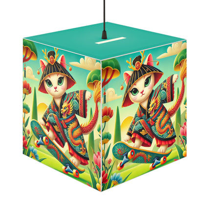 🛹🐉 Dragon Dance on Wheels Light Cube Lamp – Bold Adventure & Dynamic Grace