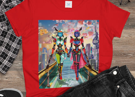 Cyber Punk Robot Models Cotton Tee
