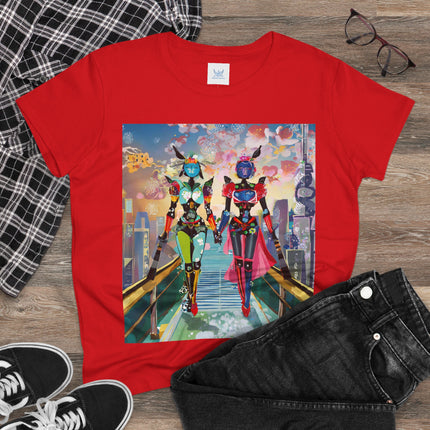 Cyber Punk Robot Models Cotton Tee