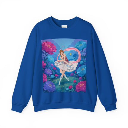 🦋🌸 The Butterfly Garden Ballet Crewneck Sweatshirt – Art Deco Floral Whimsy