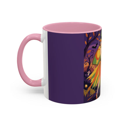 🎃🧙 The Witch Of Jack-O'-Lantern Hollow Colorful Mug – Whimsical Halloween Charm