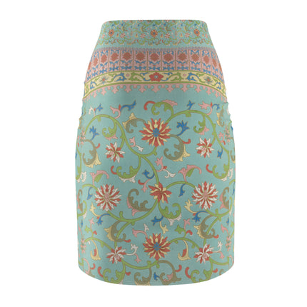 Chinese Ornament by Owen Jones Women's Pencil Skirt (AOP)