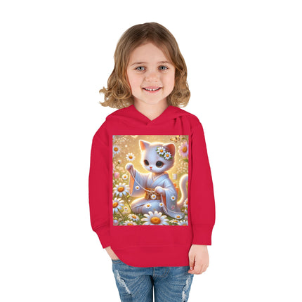 Daisy Chain Whimsy Toddler Pullover Fleece Hoodie