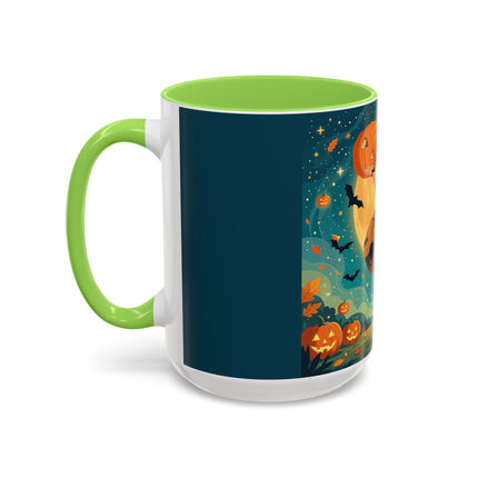 🦇🎃 The Witch Of Batwing Pumpkin Hollow Colorful Mug – Moonlit Halloween Charm