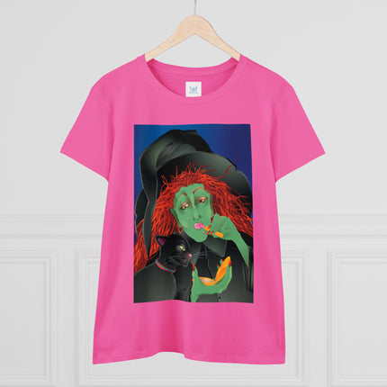 Mirror, Mirror A Witch's Touch Women's Midweight Cotton Tee
