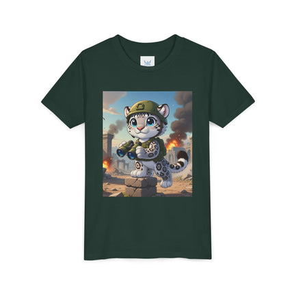 Snow Leopard Lookout Youth Short Sleeve Tee