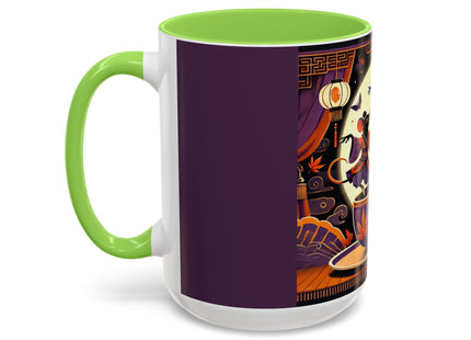 Theatrical Halloween Mice on Teacup Colorful Mugs (11oz, 15oz)