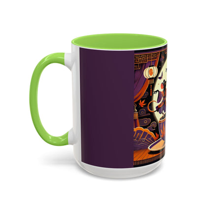 Theatrical Halloween Mice on Teacup Colorful Mugs (11oz, 15oz)