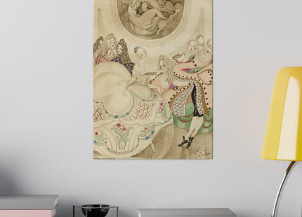 Sur talons rouges (On Red Heels) pl 01 by Gerda Wegener Matte Canvas, Stretched, 0.75"