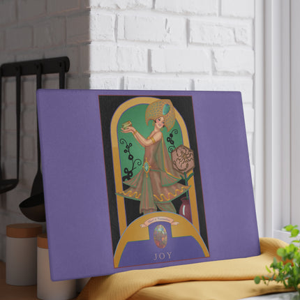 October & Opal, Tourmaline Zodiac Glass Cutting Board