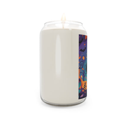🐈‍⬛🎃 The Midnight Black Cat Masquerade Scented Soy Candle – Whimsical Halloween Elegance