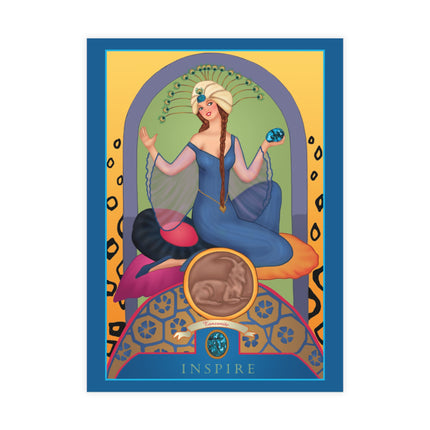 December & Tanzanite (from the Gem Series) by Sofia Chiostri Postcards (envelopes included) - Bundles of 10, 30, 50 Pieces