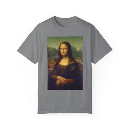 Mona Lisa by Leonardo da Vinci Unisex Garment-Dyed T-shirt
