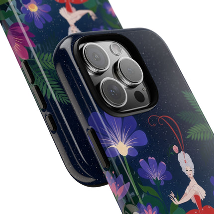 🌺✨ The Lady Of The Starlit Enchanted Garden Phone Case – Art Deco Floral Fantasy