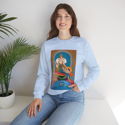 April & Diamond (from the Gem Series) by Sofia Chiostri Heavy Blend™ Crewneck Sweatshirt