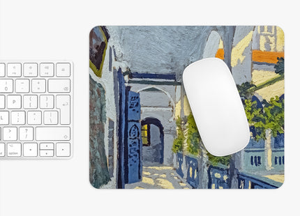 Gallery of a Moroccan Riad by George Gaudion Mouse Pad, Round and Rectangle