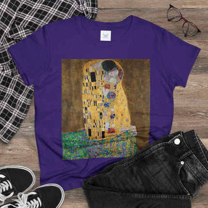 The Kiss by Gustav Klimt Women's Midweight Cotton Tee