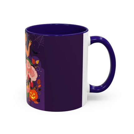 🌹🎃 The Lady Of The Haunted Rose Garden Colorful Mug – Romantic Halloween Charm