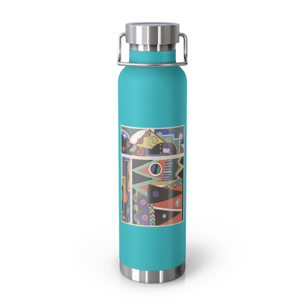 Collection decors et couleurs Pl.03 by Georges Valmiers Copper Vacuum Insulated Bottle, 22oz