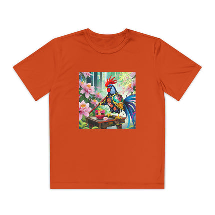 Cyberpunk Rooster Youth Competitor Tee