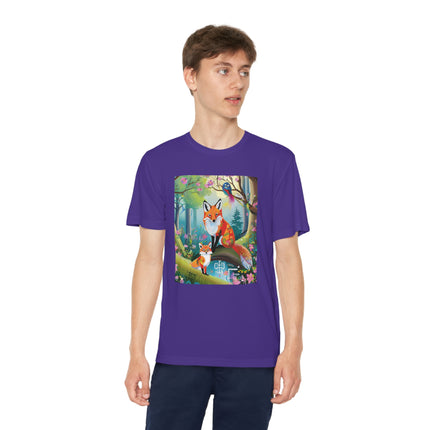 Mischievous Fox Youth Competitor Tee – Forest Fun & Whimsical Adventure