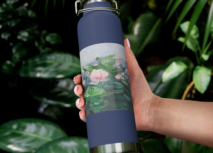 Water Lilies by Karl Hagemeister Copper Vacuum Insulated Bottle, 22oz