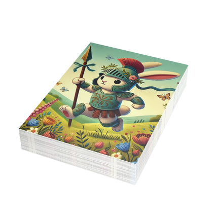 Rabbit Gladiator Postcard Bundles (envelopes included) - Bundles of 10, 30, 50 Pieces