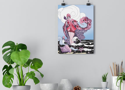 Goddess of the Swirling Sea Giclée Art Print