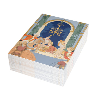 🥂✨ Le Souper Postcards With Envelopes – George Barbier Art Deco French Aristocratic Banquet