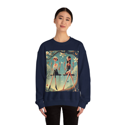 Whispers on the Spring Swing Heavy Blend™ Crewneck Sweatshirt