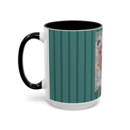 La balançoire by Georges Lepape Colorful Mugs (11oz, 15oz)