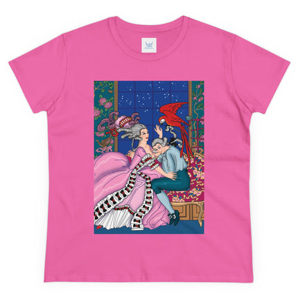 The Jealous Parrot by George Barbier Women's Midweight Cotton Tee