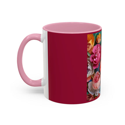 Peonies in Full Bloom Colorful Mugs (11oz, 15oz)