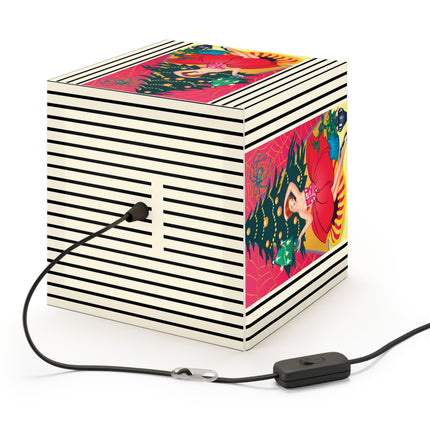 Art Deco Christmas Enchantment Light Cube Lamp