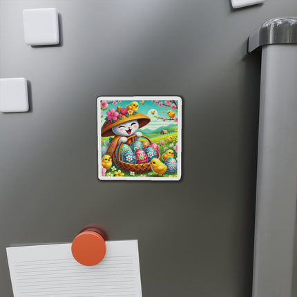 Geisha Kitten’s Easter Delight Die-Cut Magnets (5 Sizes)