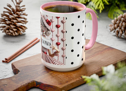 Fashionably Yours, XOXO Colorful Mugs (11oz, 15oz)