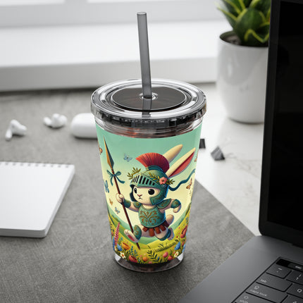 Rabbit Gladiator Sunsplash Tumbler with Straw, 16oz